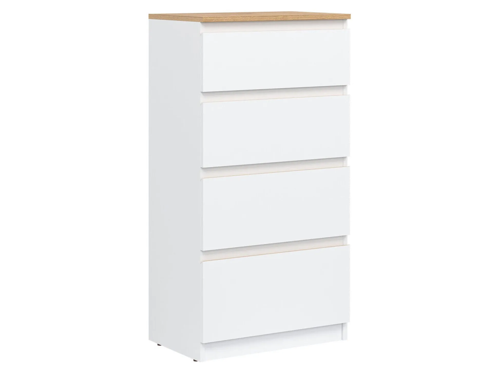 Kommode Catelbi 103 (Hvid + Egetræ)