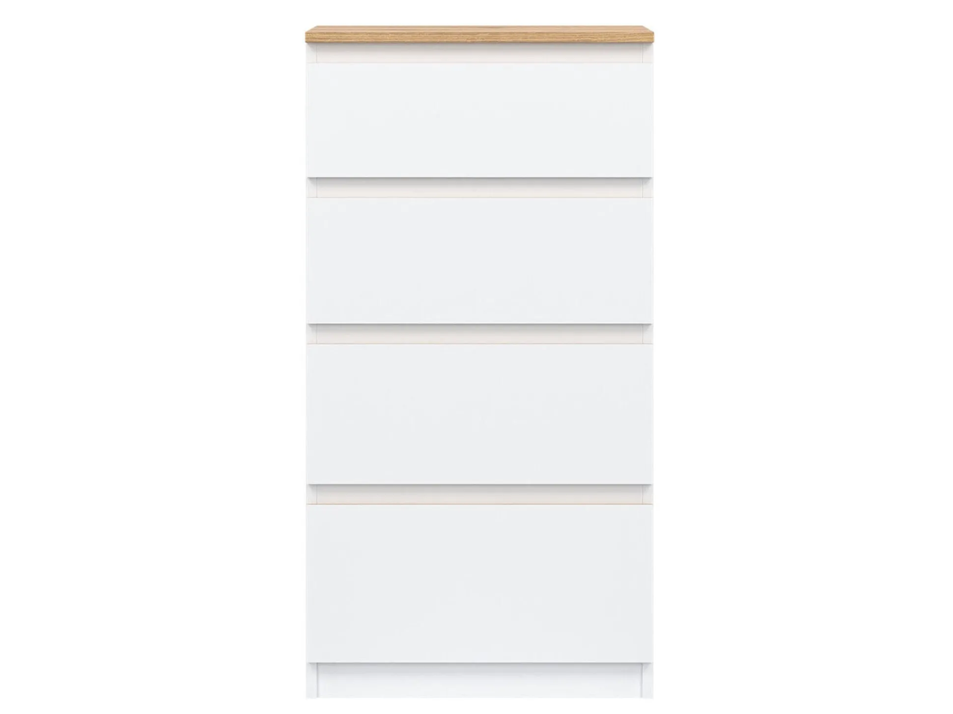 Kommode Catelbi 103 (Hvid + Egetræ)