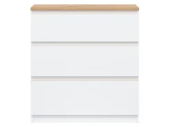 Kommode Catelbi 101 (Hvid + Egetræ)
