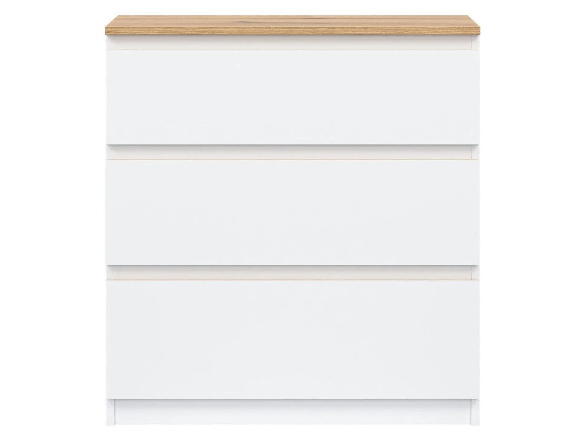 Kommode Catelbi 101 (Hvid + Egetræ)