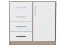 Kommode Cavmero 108 (Sonoma eg + Hvid)