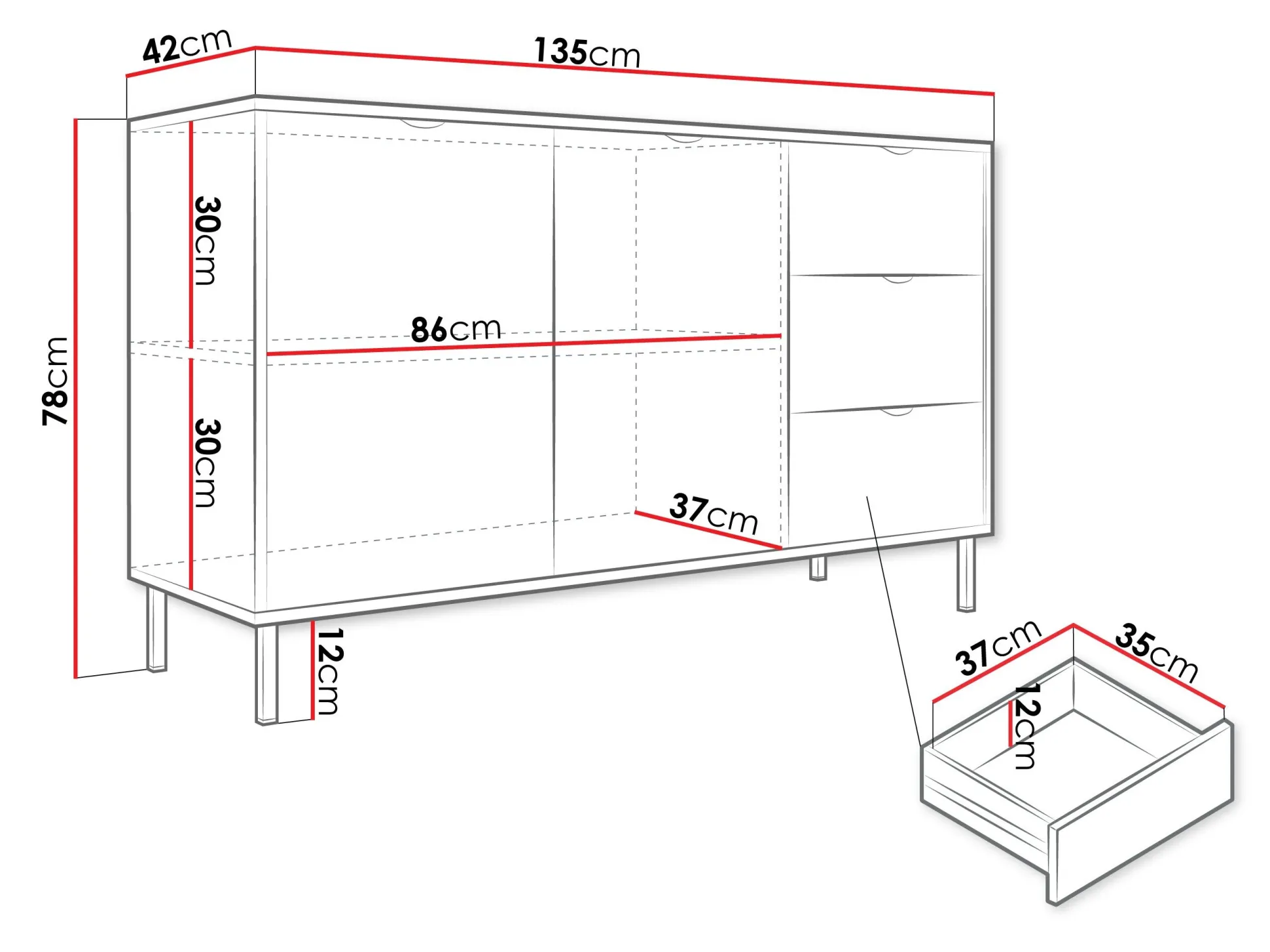 Kommode Comfivo Elblare I