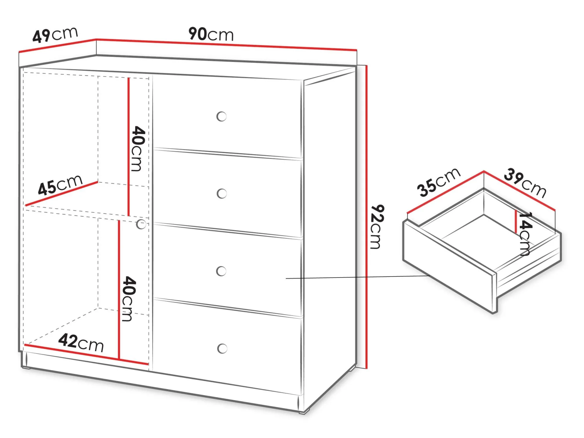 Kommode Comfivo Lenitas