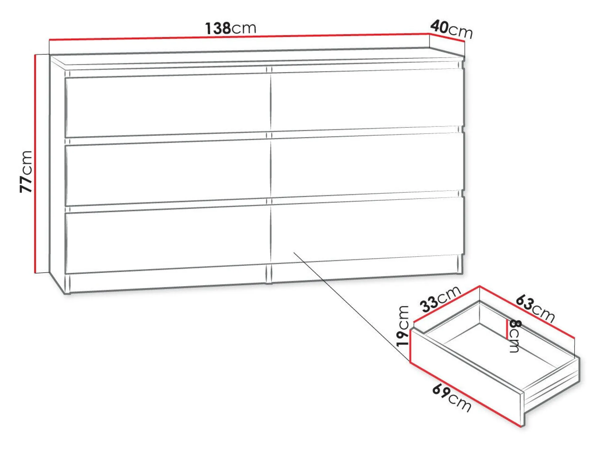 Kommode Comfivo Structor II (Sort)