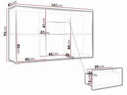 Kommode Comfivo Tutela (Hvid)