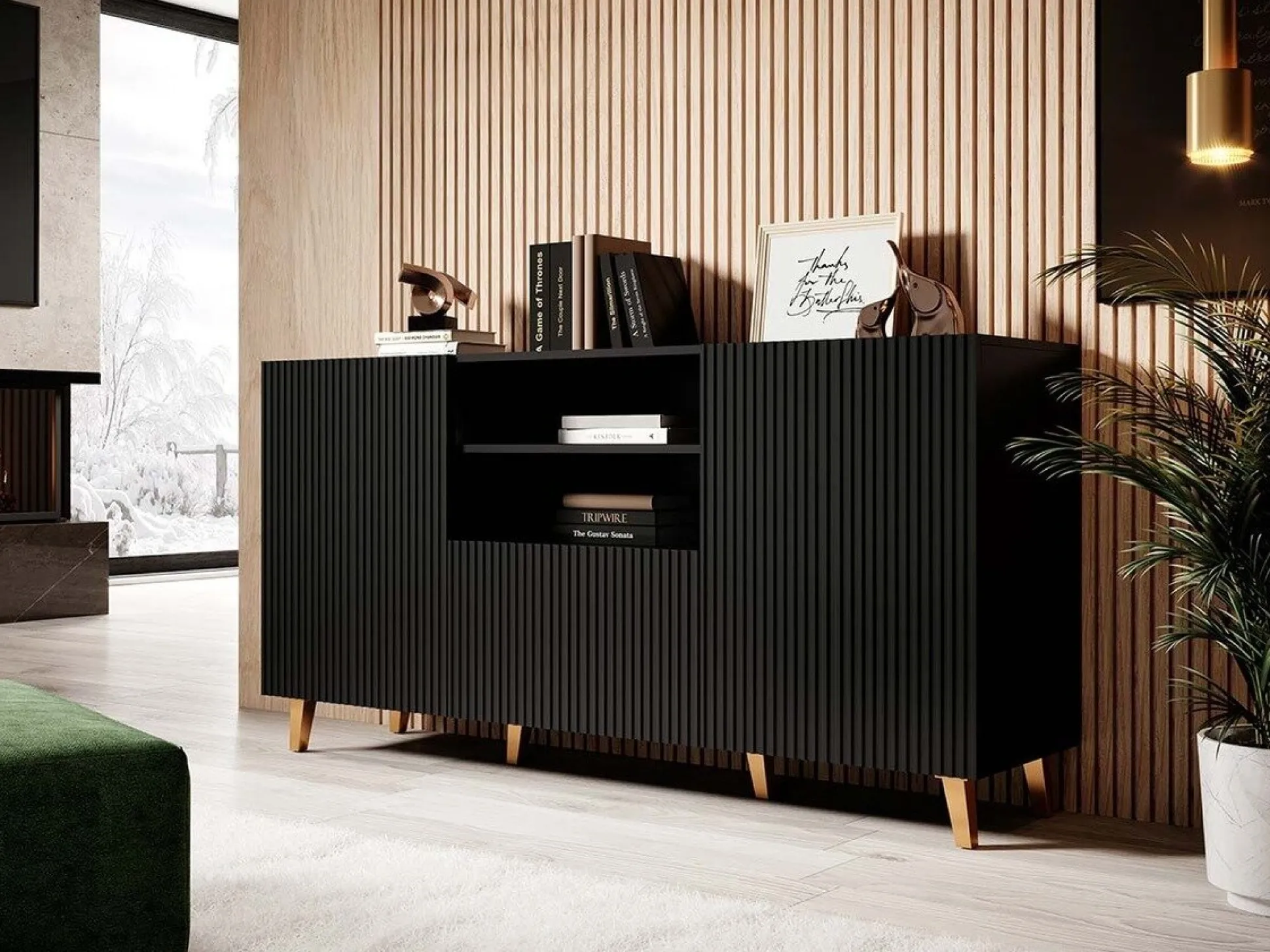 Kommode Dicto (Sort)