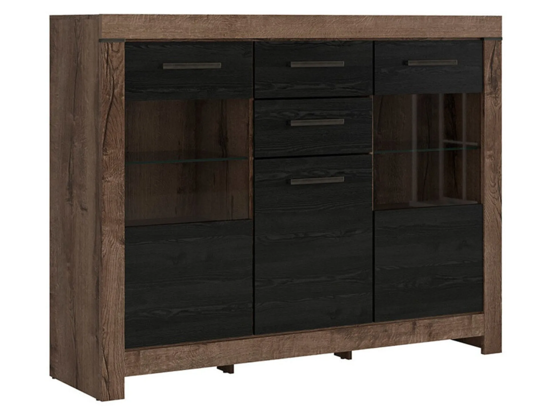 Kommode Dunfelu 108 (Kloster eg + Sort eg)