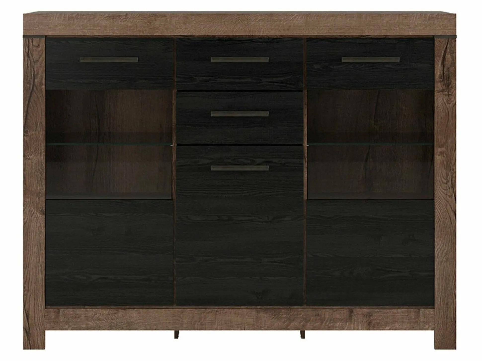 Kommode Dunfelu 108 (Kloster eg + Sort eg)