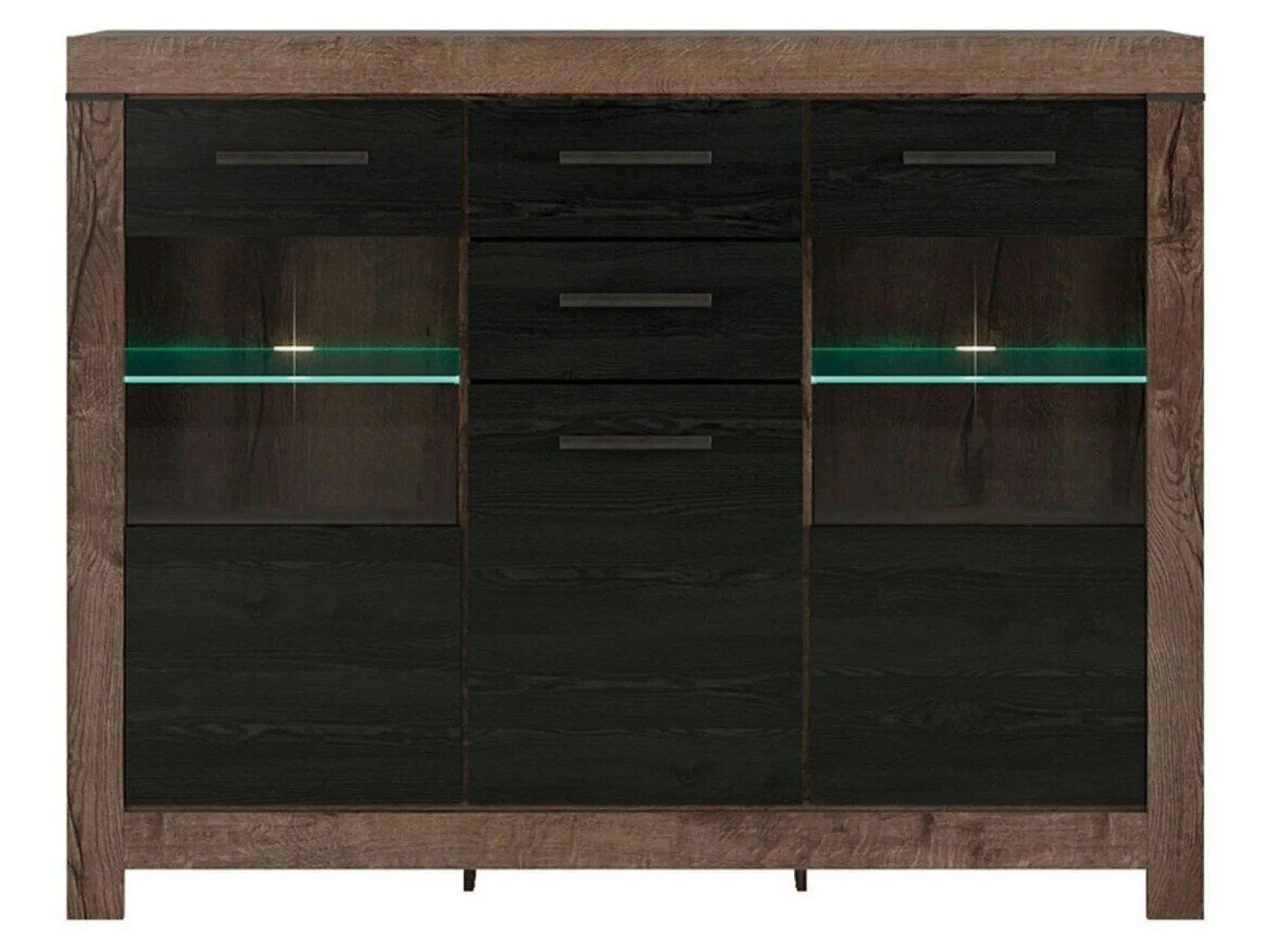 Kommode Dunfelu 108 (Kloster eg + Sort eg)