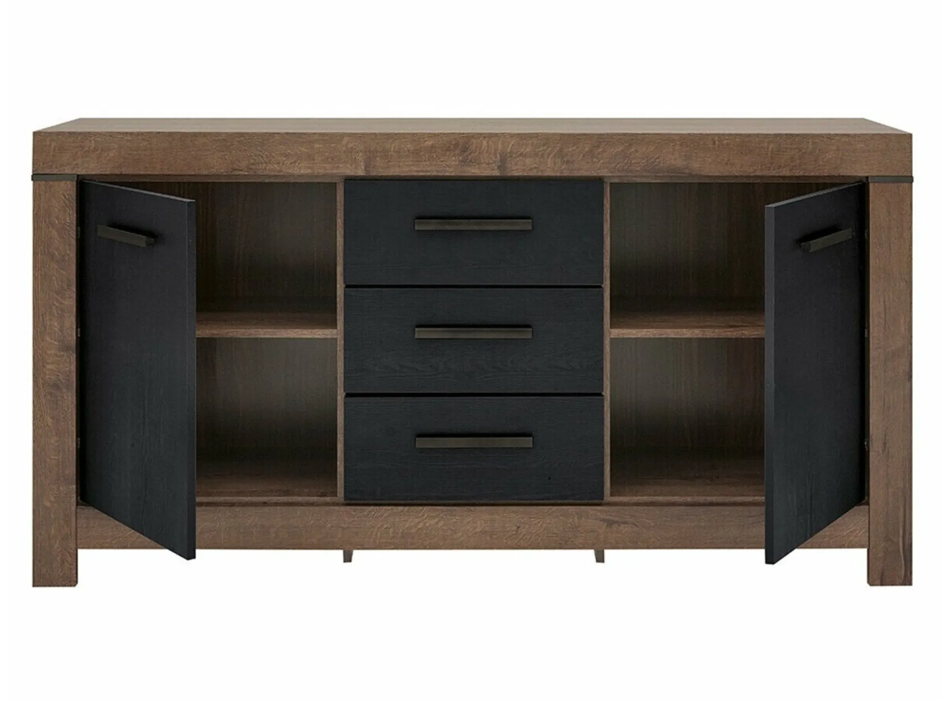 Kommode Dunfelu 100 (Kloster eg + Sort eg)