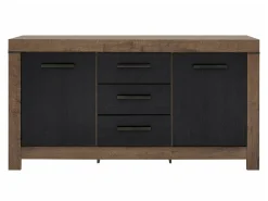 Kommode Dunfelu 100 (Kloster eg + Sort eg)