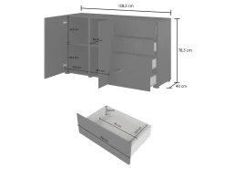 Kommode Elbleve 101 (Hvid)