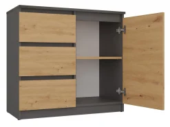 Kommode Elbvelu 110 (Antracit + Artisan eg)