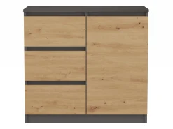 Kommode Elbvelu 110 (Antracit + Artisan eg)