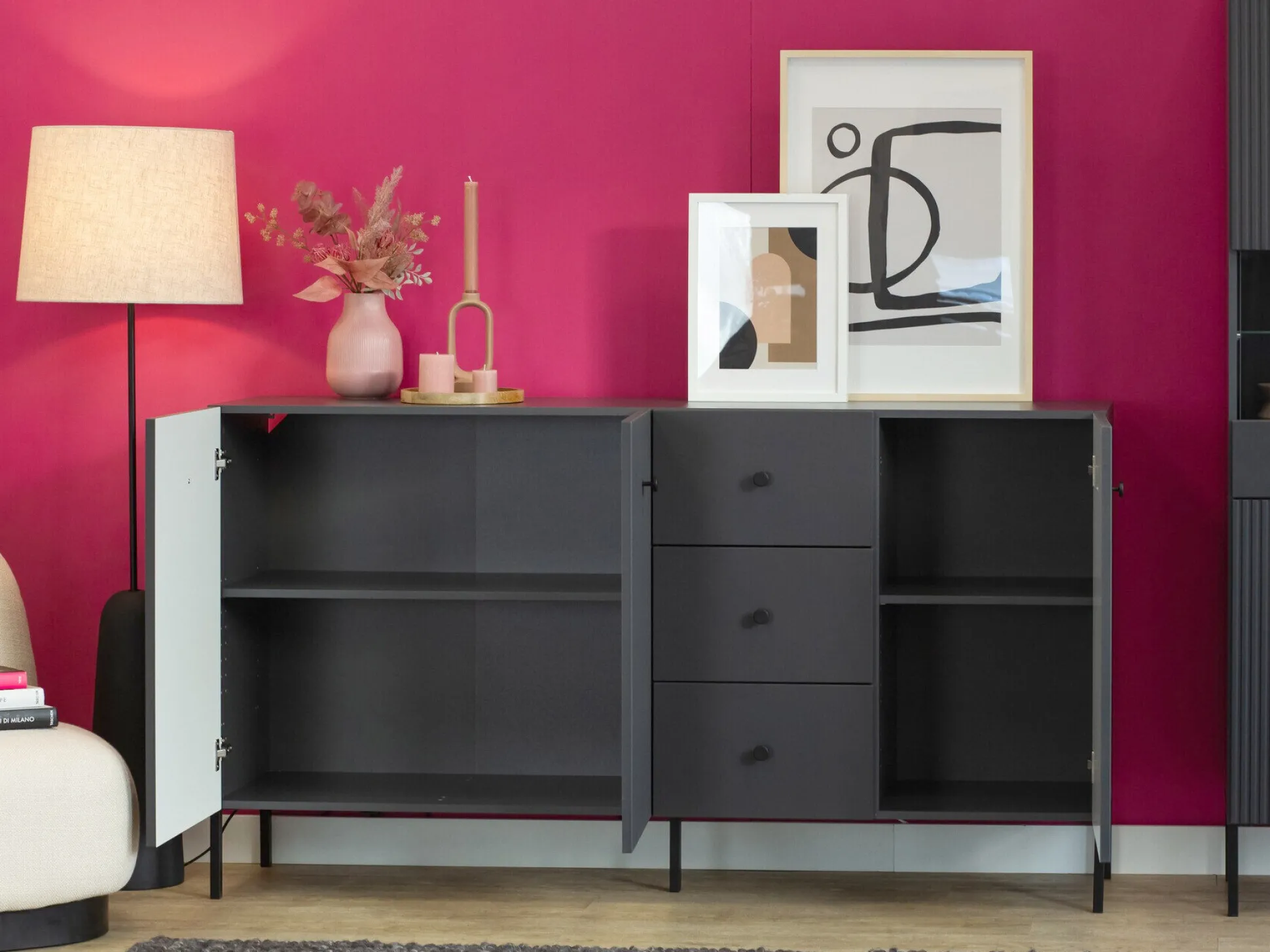 Kommode Etliva 102 (Antracit)