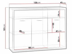 Kommode Etrmoni 104 (Lyst træ)