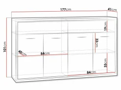 Kommode Etrmoni 105 (Lyst træ + Egetræ)