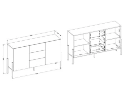 Kommode Etsore 104 (Kashmir)