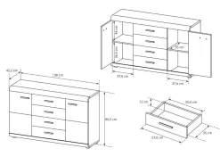 Kommode Evarleve 110