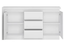 Kommode Feldeli 103 (Hvid + Glansfuld hvid)