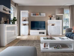 Kommode Feldeli 103 (Hvid + Glansfuld hvid)