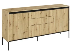 Kommode Fernolu 100 (Artisan eg + Sort)