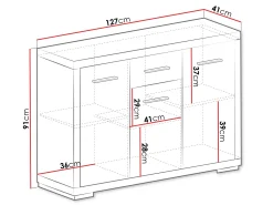 Kommode Fiomeri 103 (Santana eg)