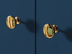 Kommode Flonovu 102 (Mørkeblå + Gylden)