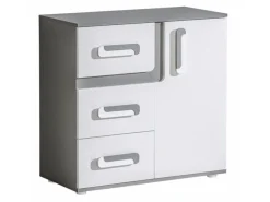 Kommode Levtala 108 (Antracit + Hvid)