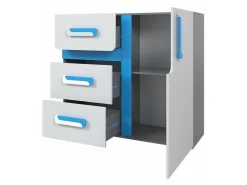 Kommode Levtala 108 (Antracit + Hvid)