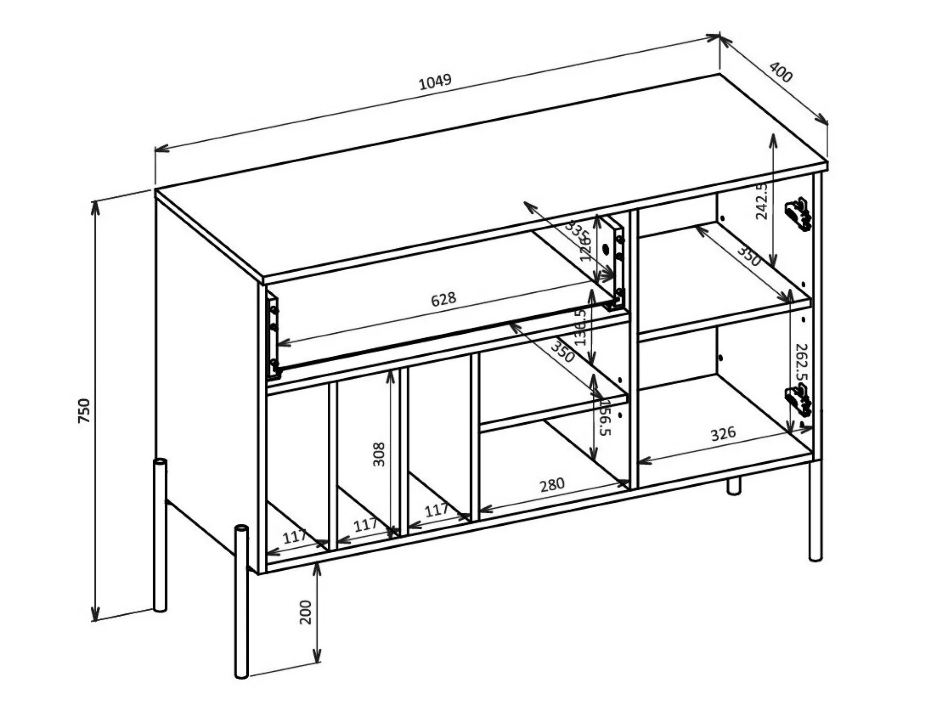 Kommode Levtenu 112 (Egetræ)