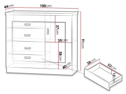 Kommode Lircava 117 (Lefkas eg)