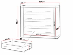 Kommode Lorelie 101 (Sonoma eg)
