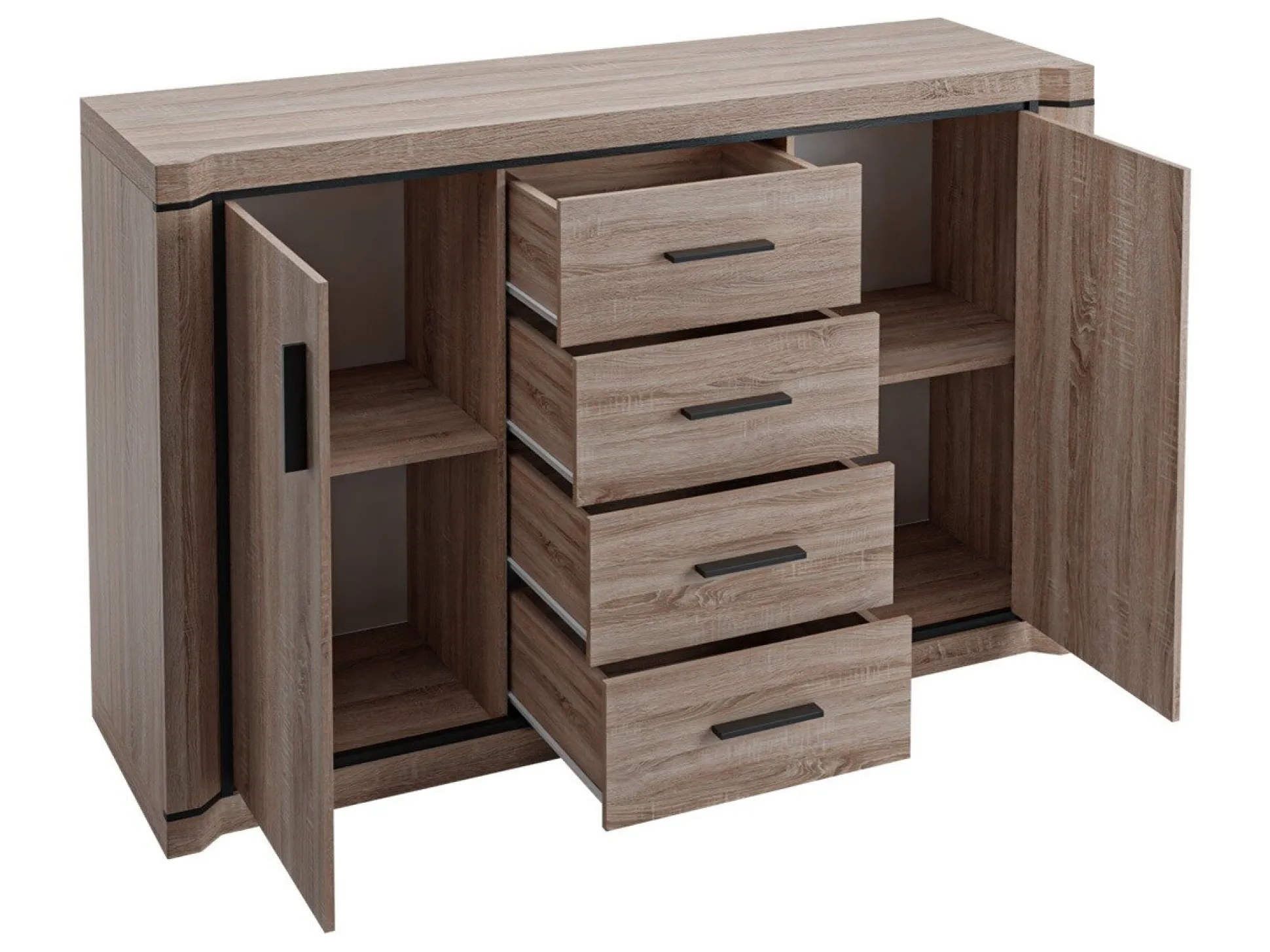 Kommode Lorelie 104 (Trøffel egetræ)