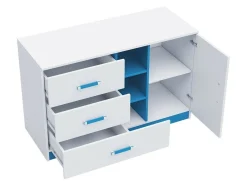 Kommode Lorlare 107 (Hvid + Grå)