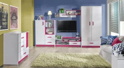 Kommode Lorlare 108 (Hvid + Turkis)