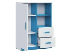 Kommode Lorlare 105 (Hvid + Turkis)