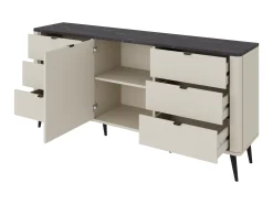 Kommode Lufela 107 (Kashmir + Grå marmor)