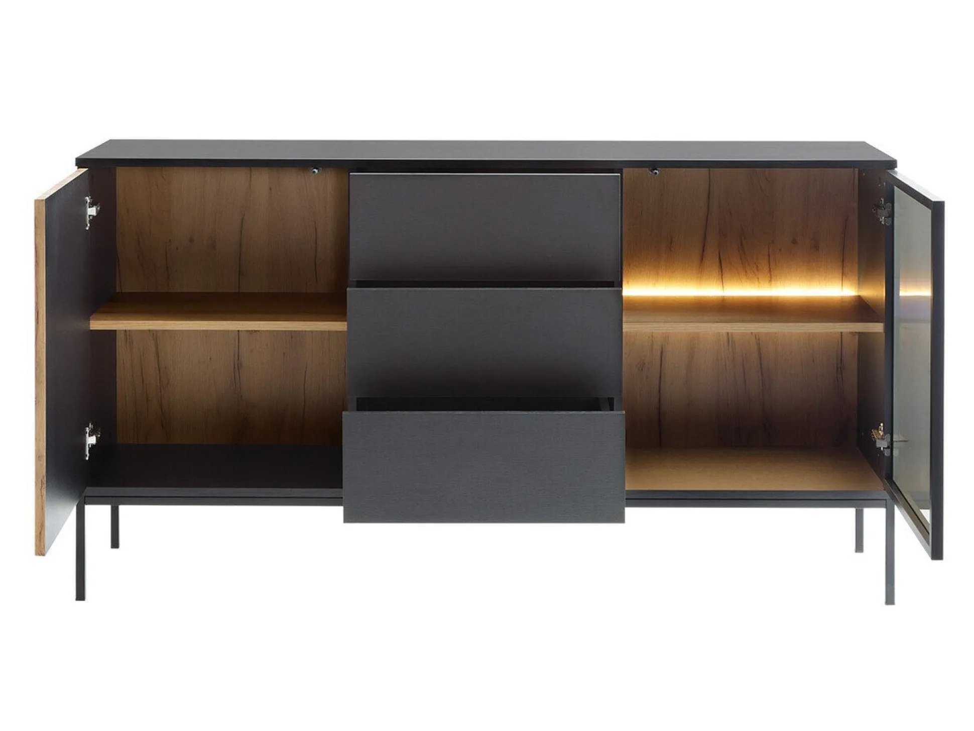 Kommode Manal (Sort + Wotan eg)