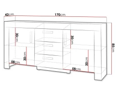 Kommode Melfeli 110 (Sonoma eg)
