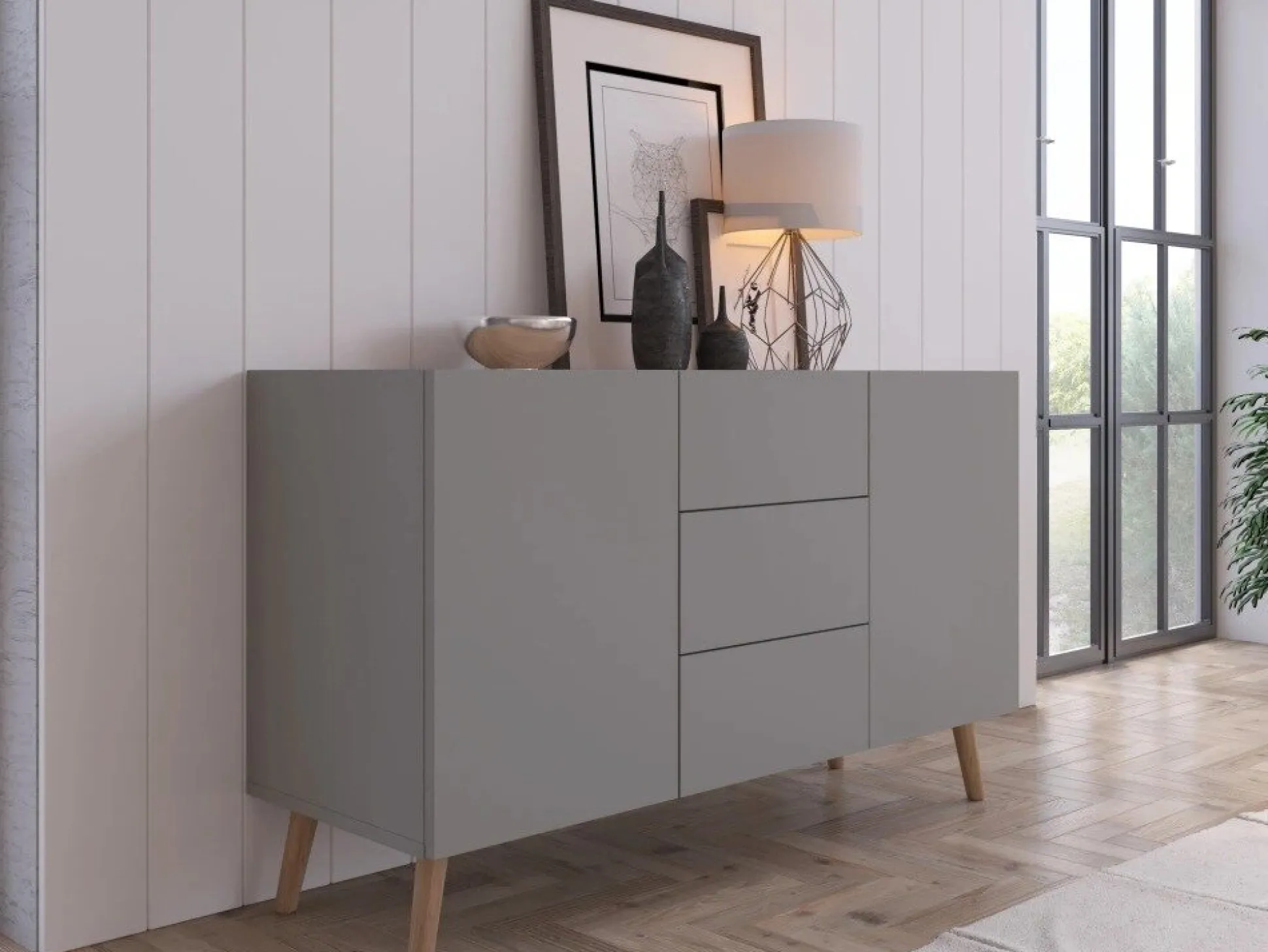 Kommode Monmelo 101 (Grå)