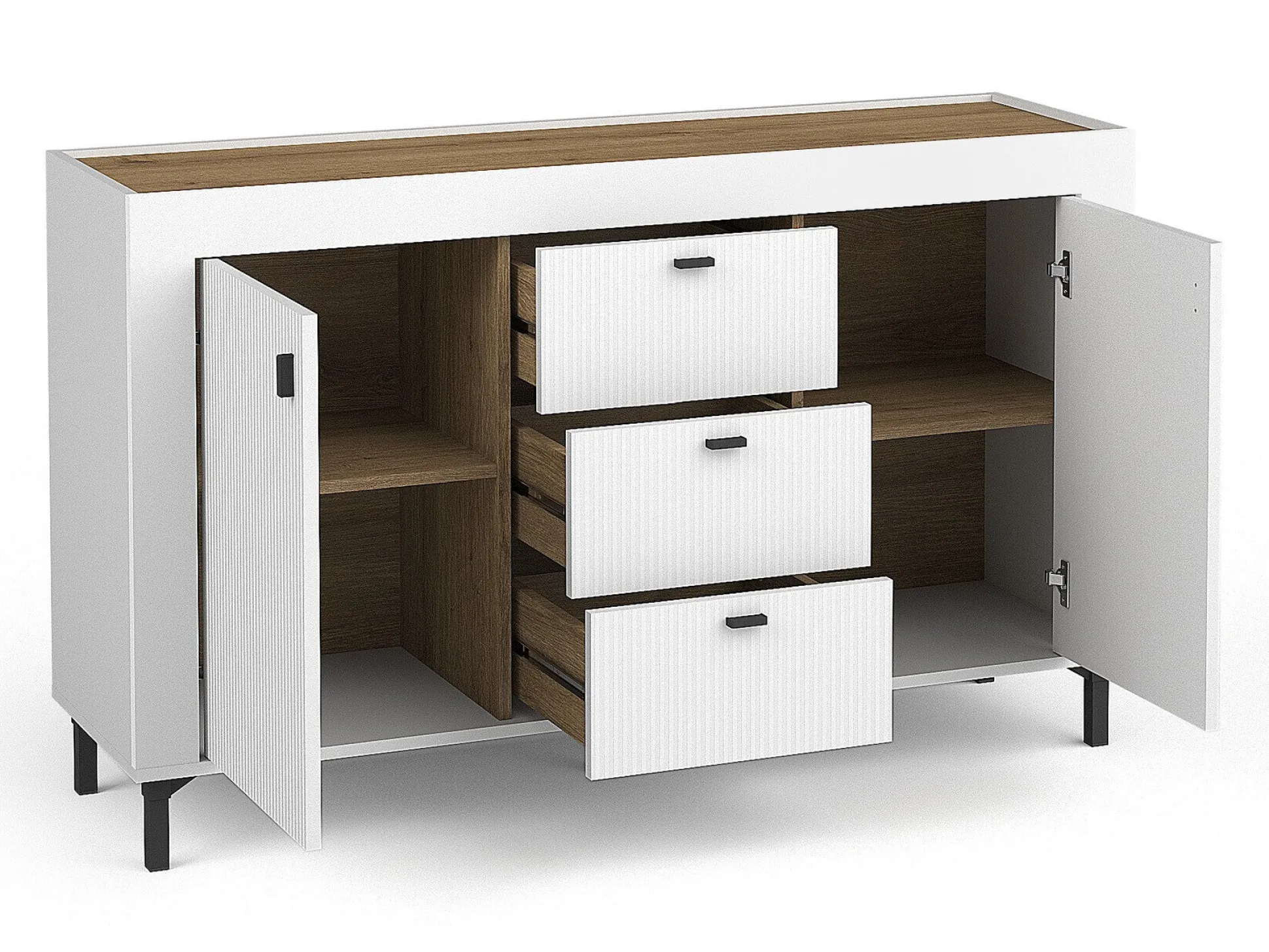 Kommode Mormavu 103 (Mat hvid)