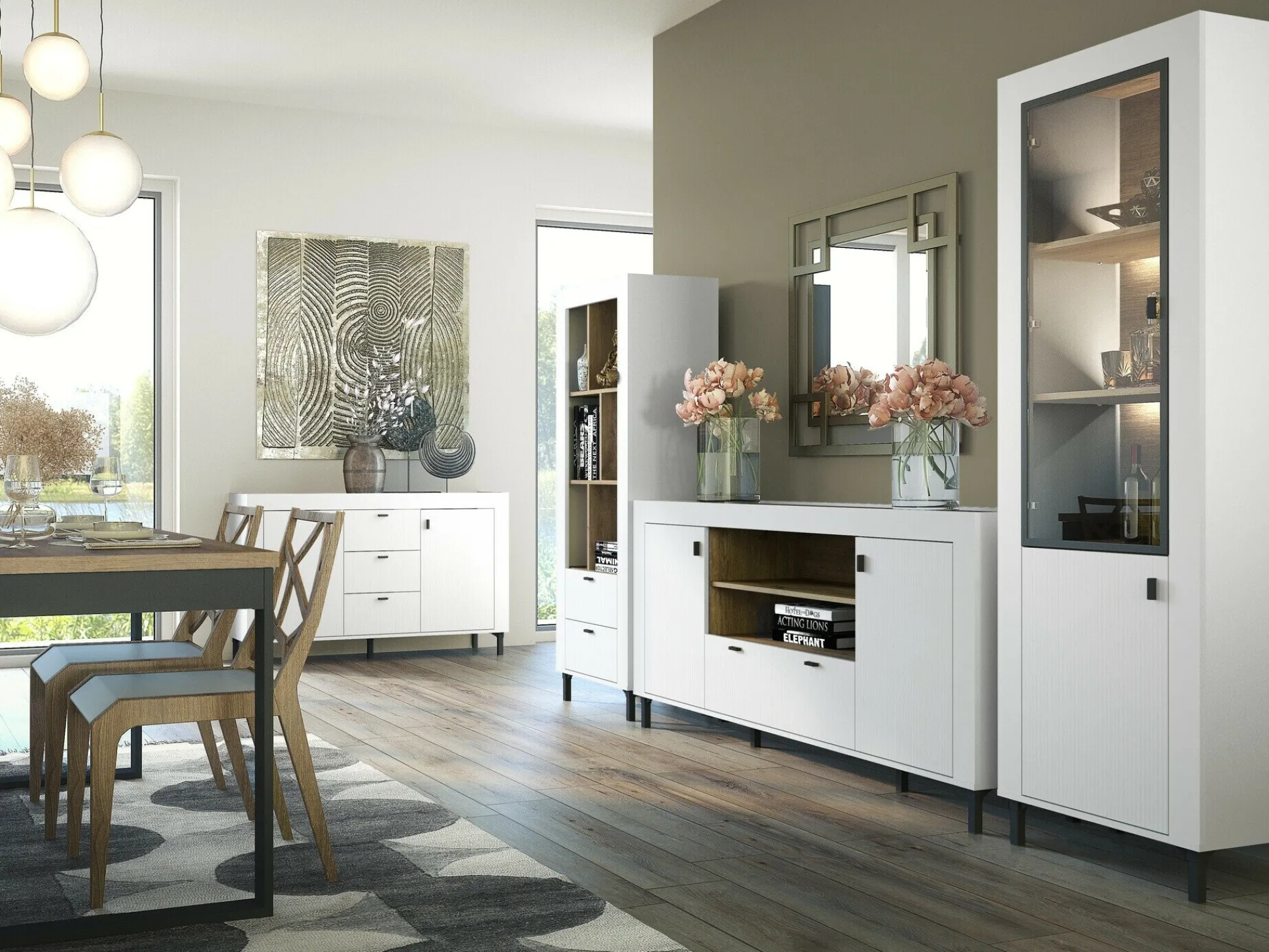 Kommode Mormavu 110 (Mat hvid)