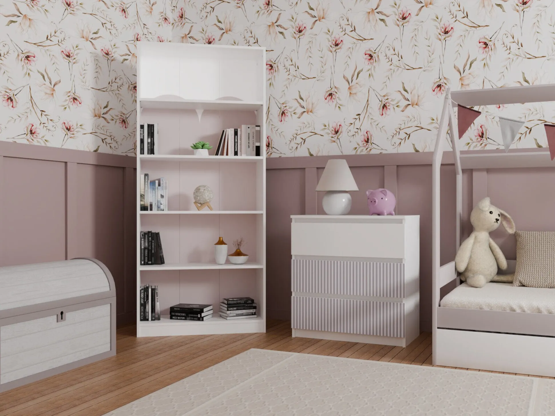 Kommode Mortore 102 (Lyserød)