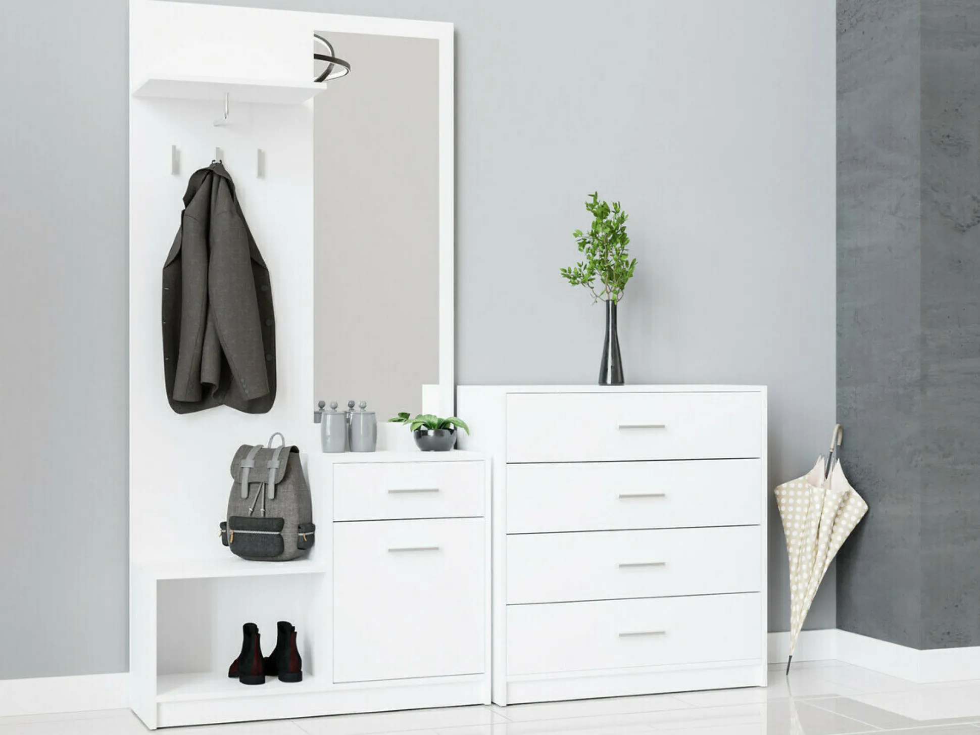 Kommode Novsore 101 (Hvid)