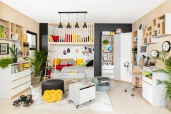 Kommode Nuevaru 102 (Glansfuld hvid)