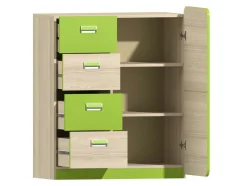 Kommode Ophmora 105 (Egetræ + Hvid)