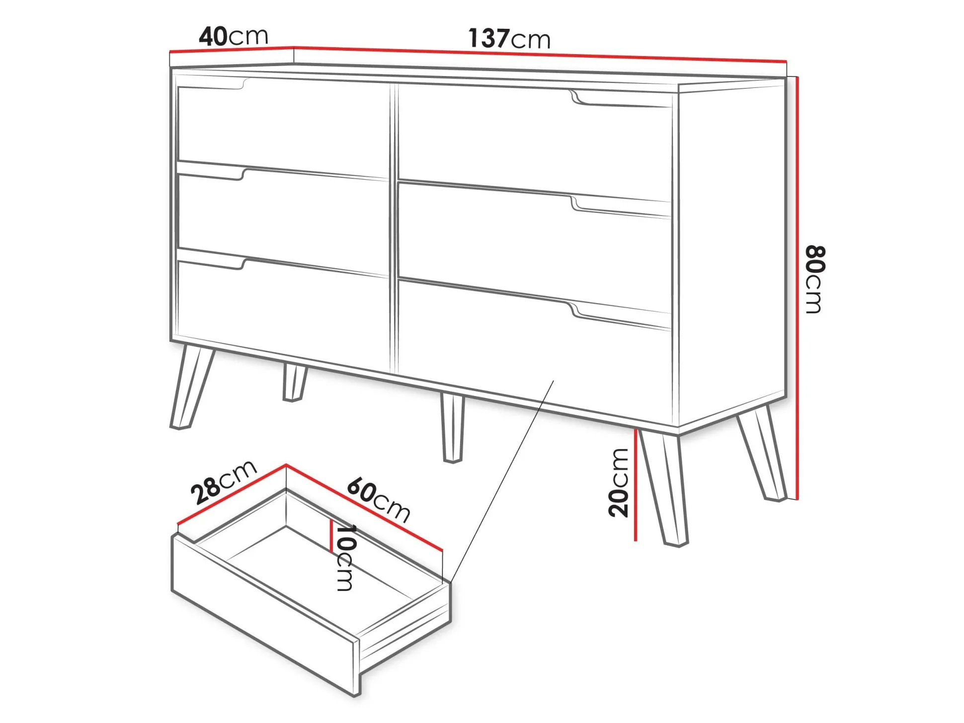 Kommode Otis II (Kashmir)
