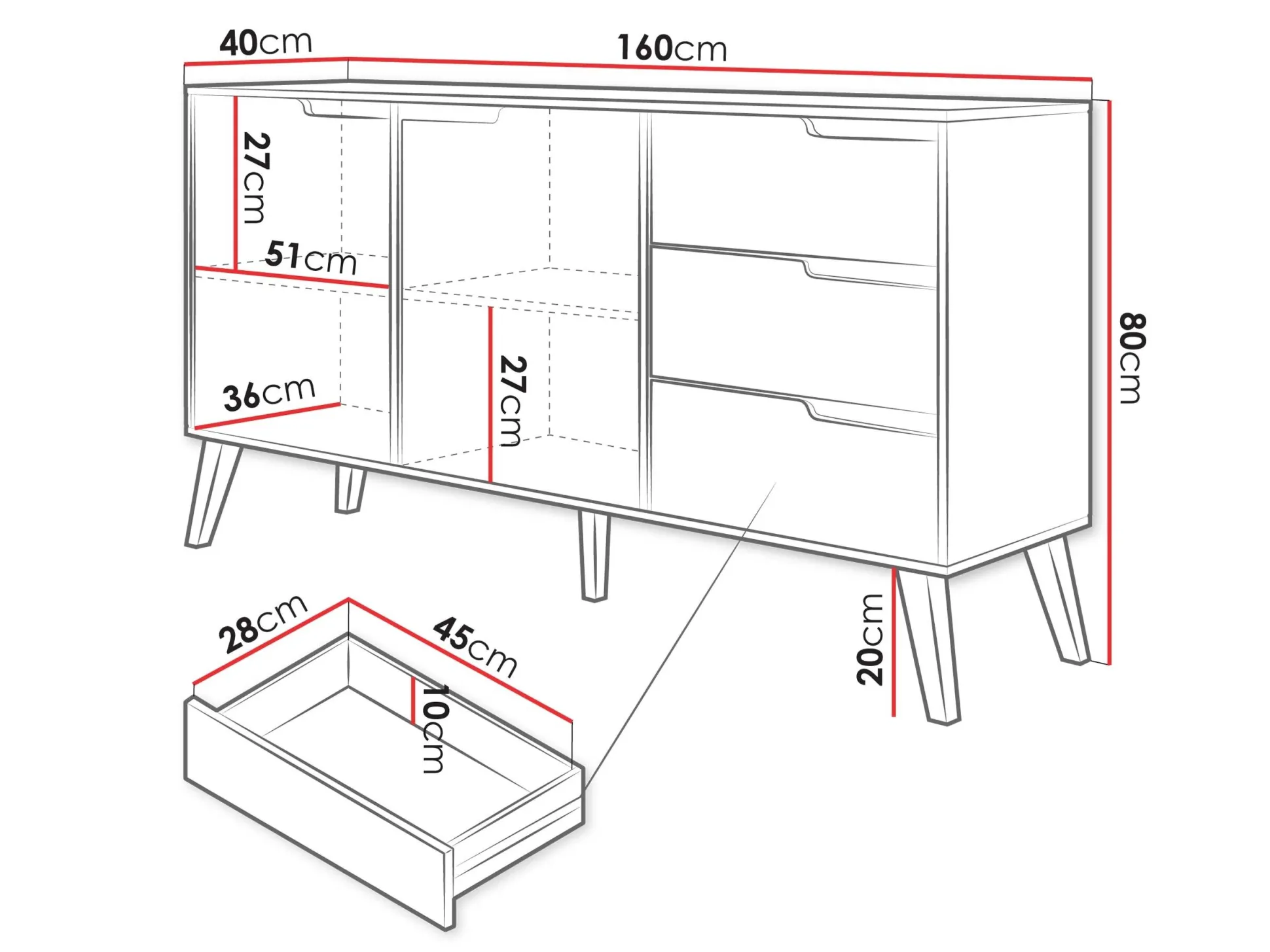 Kommode Otis (Kashmir)