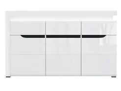 Kommode Revelmi 103 (Glansfuld hvid + Hvid)